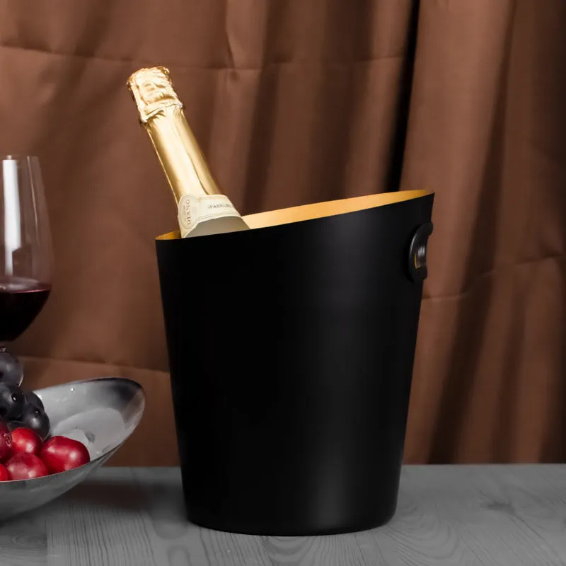 Inclined Stainless Steel Ice Bucket Ice Bucket Household Beer Bucket