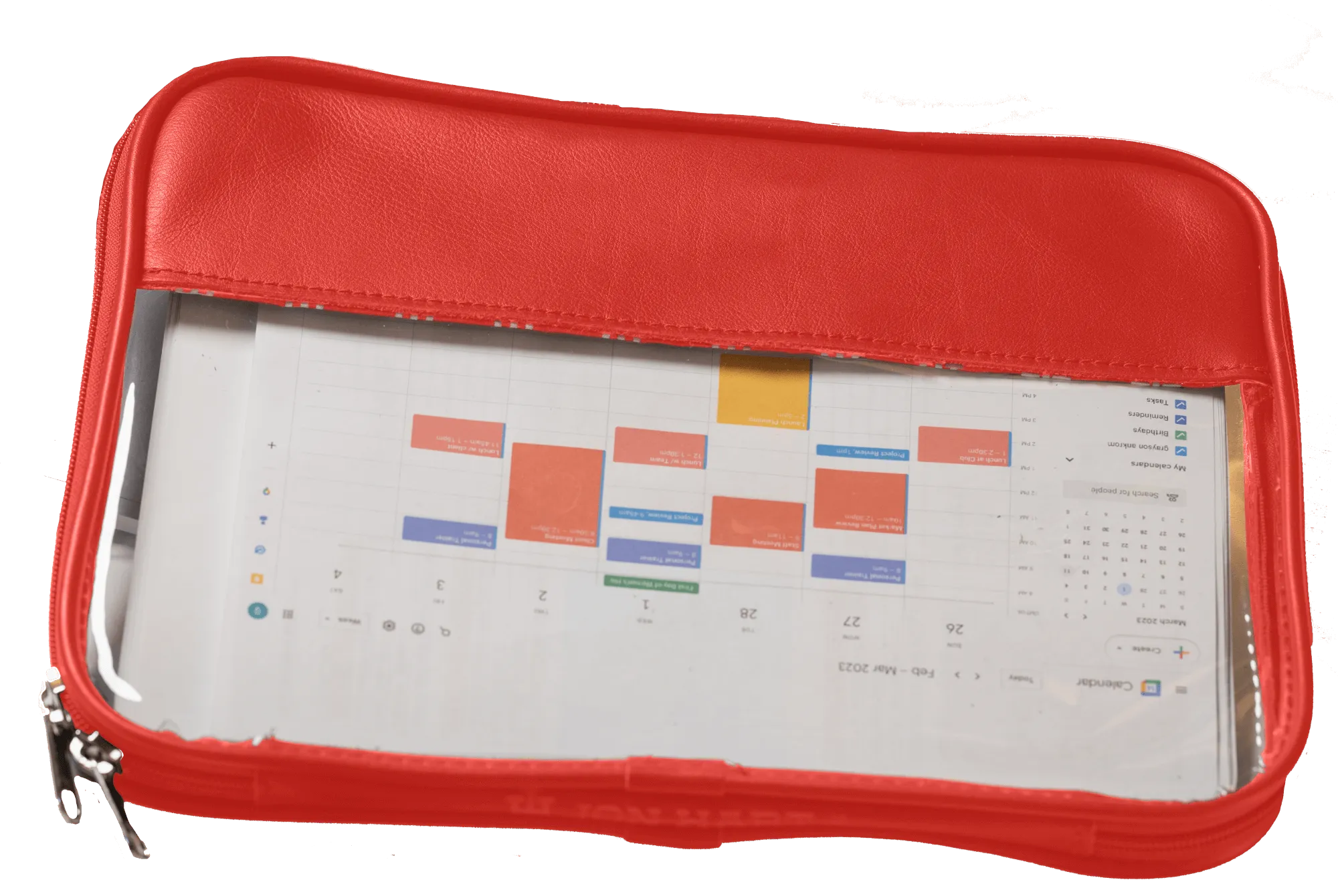 Jon Hart Clear Folio - Leather