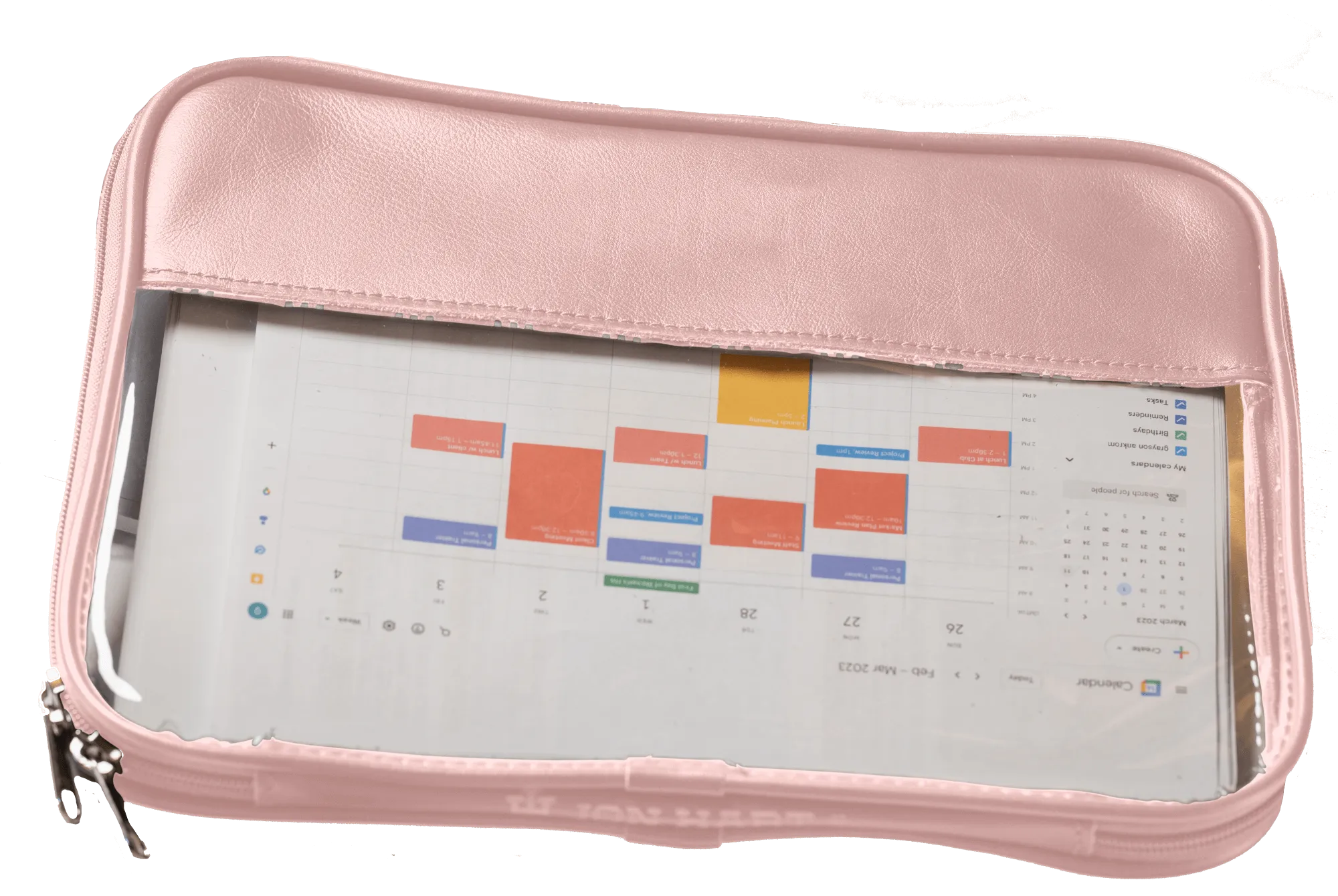 Jon Hart Clear Folio - Leather