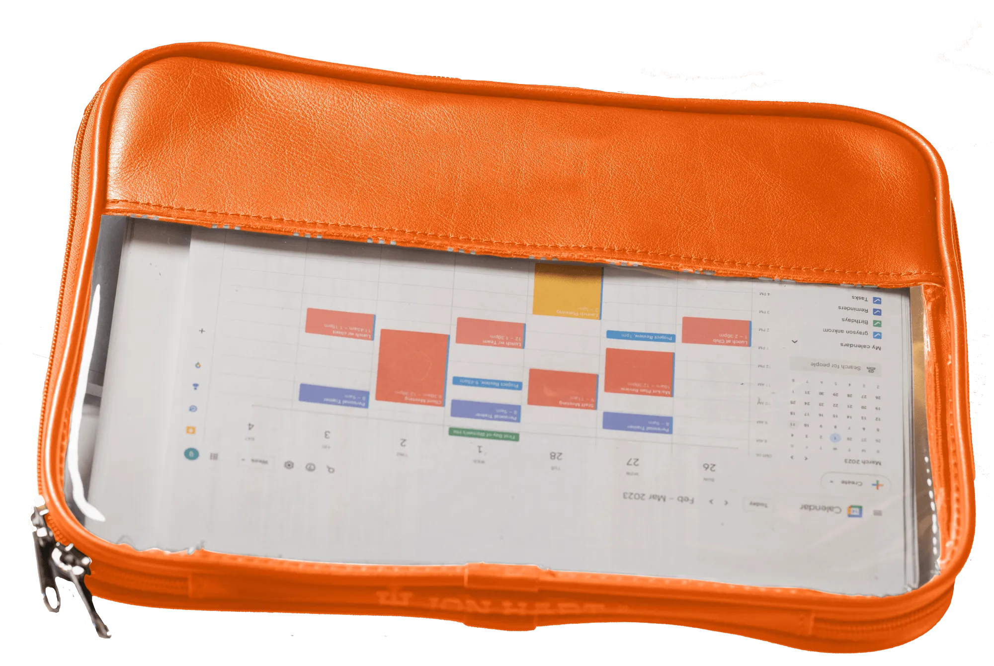 Jon Hart Clear Folio - Leather