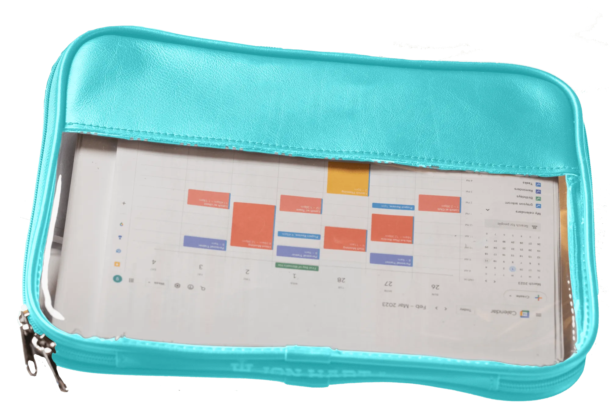 Jon Hart Clear Folio - Leather