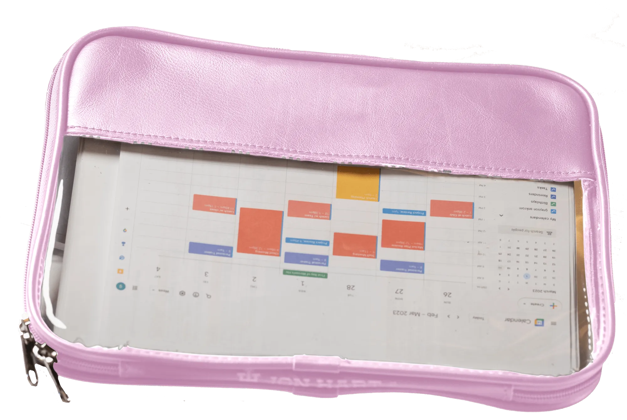 Jon Hart Clear Folio - Leather
