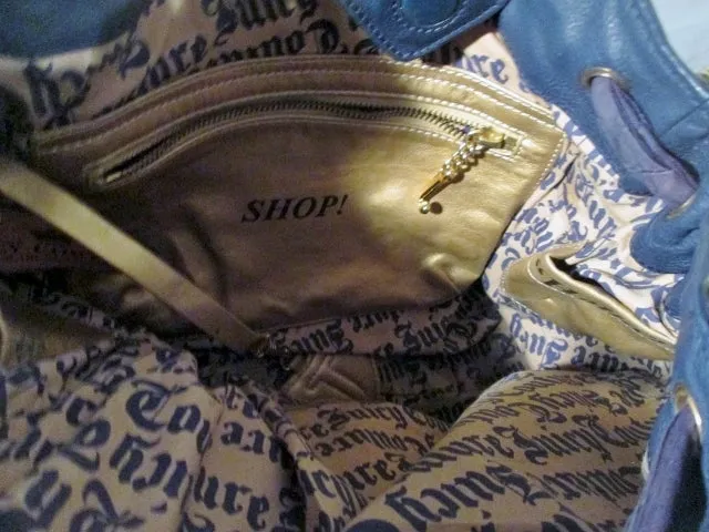 JUICY COUTURE Leather Velvet Heart tote purse satchel PINK BROWN PURPLE L