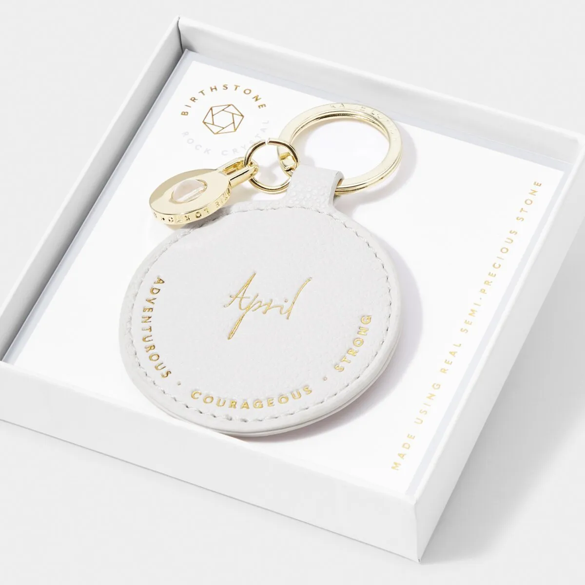 Katie Loxton Birthstone Keyring - April