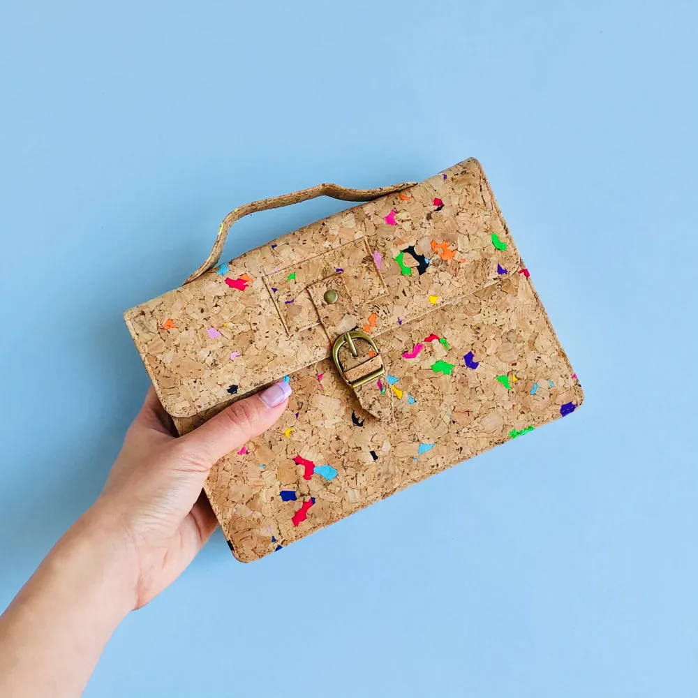 Kiki Cork Cross Body Bag in Vivid