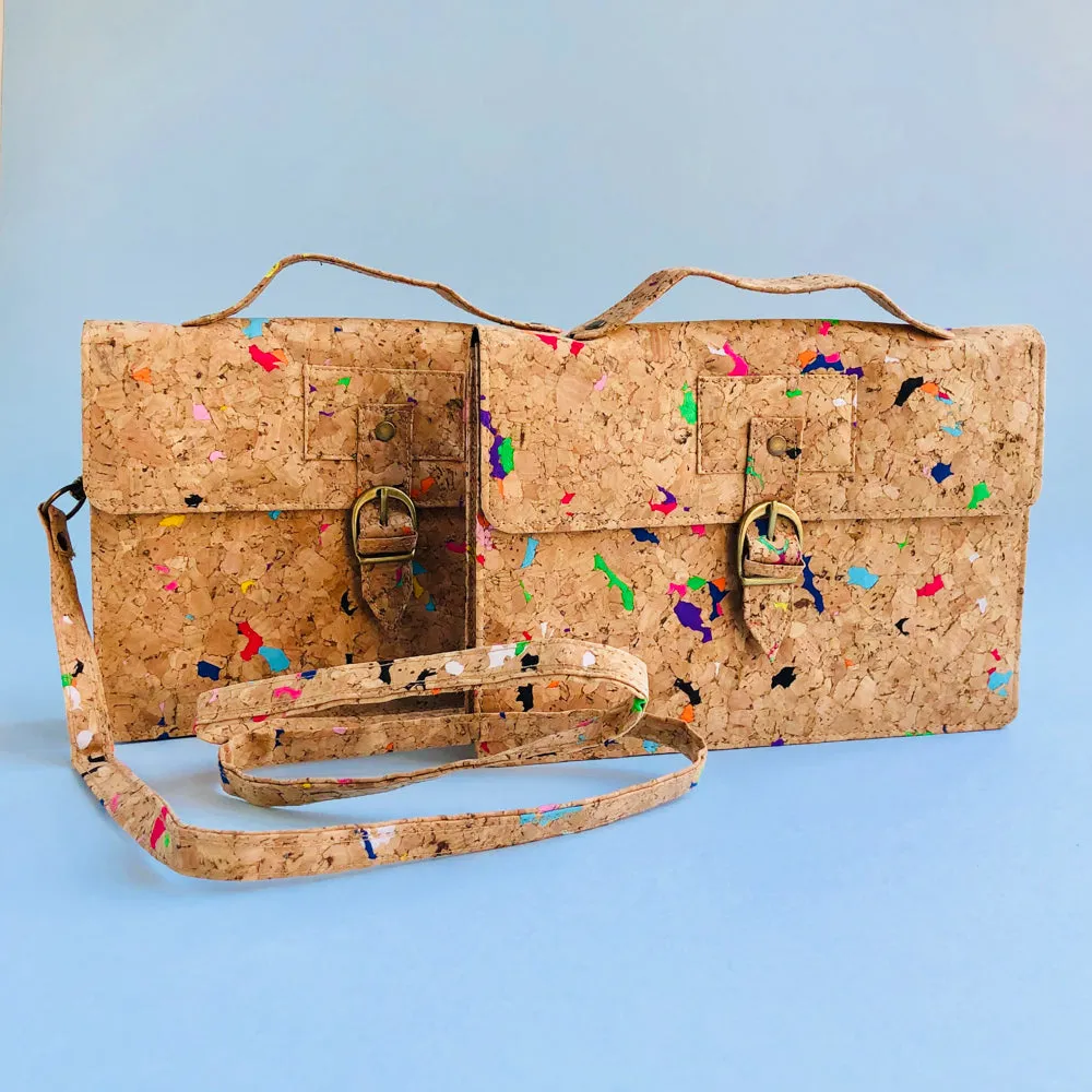 Kiki Cork Cross Body Bag in Vivid
