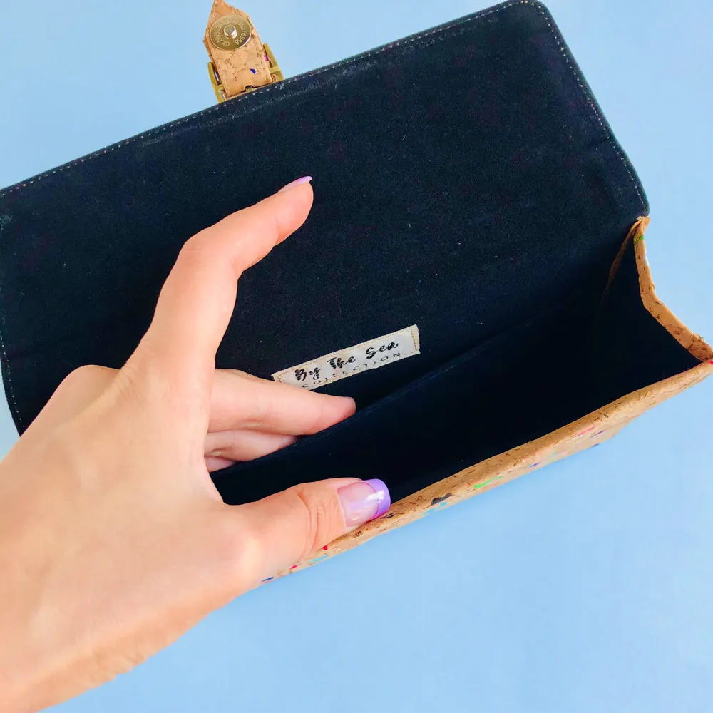 Kiki Cork Cross Body Bag in Vivid