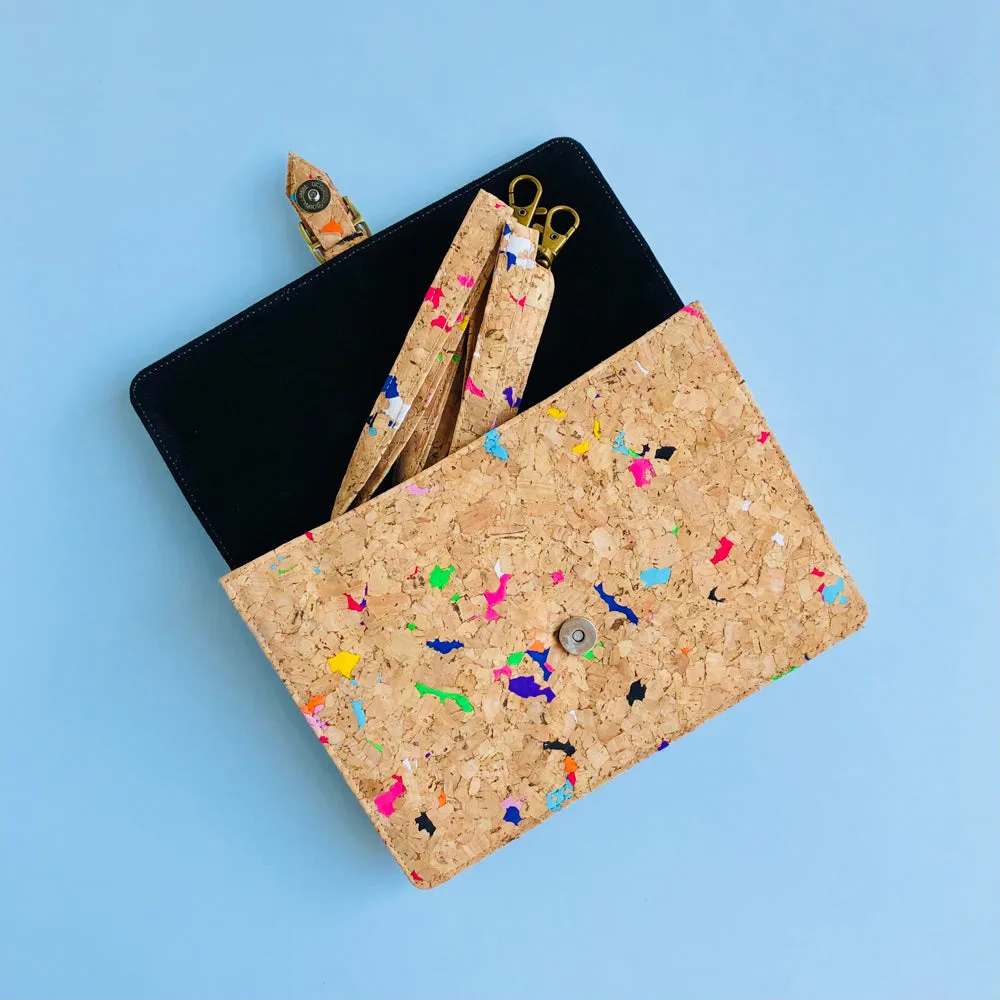 Kiki Cork Cross Body Bag in Vivid