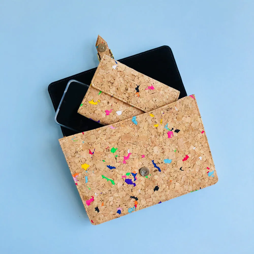 Kiki Cork Cross Body Bag in Vivid