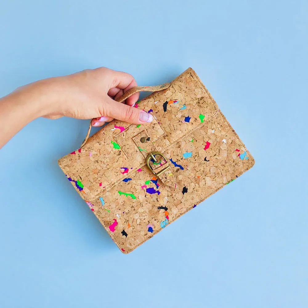 Kiki Cork Cross Body Bag in Vivid