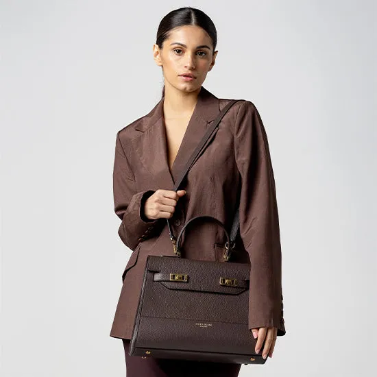 Kim Stampato 14" - Dark Brown
