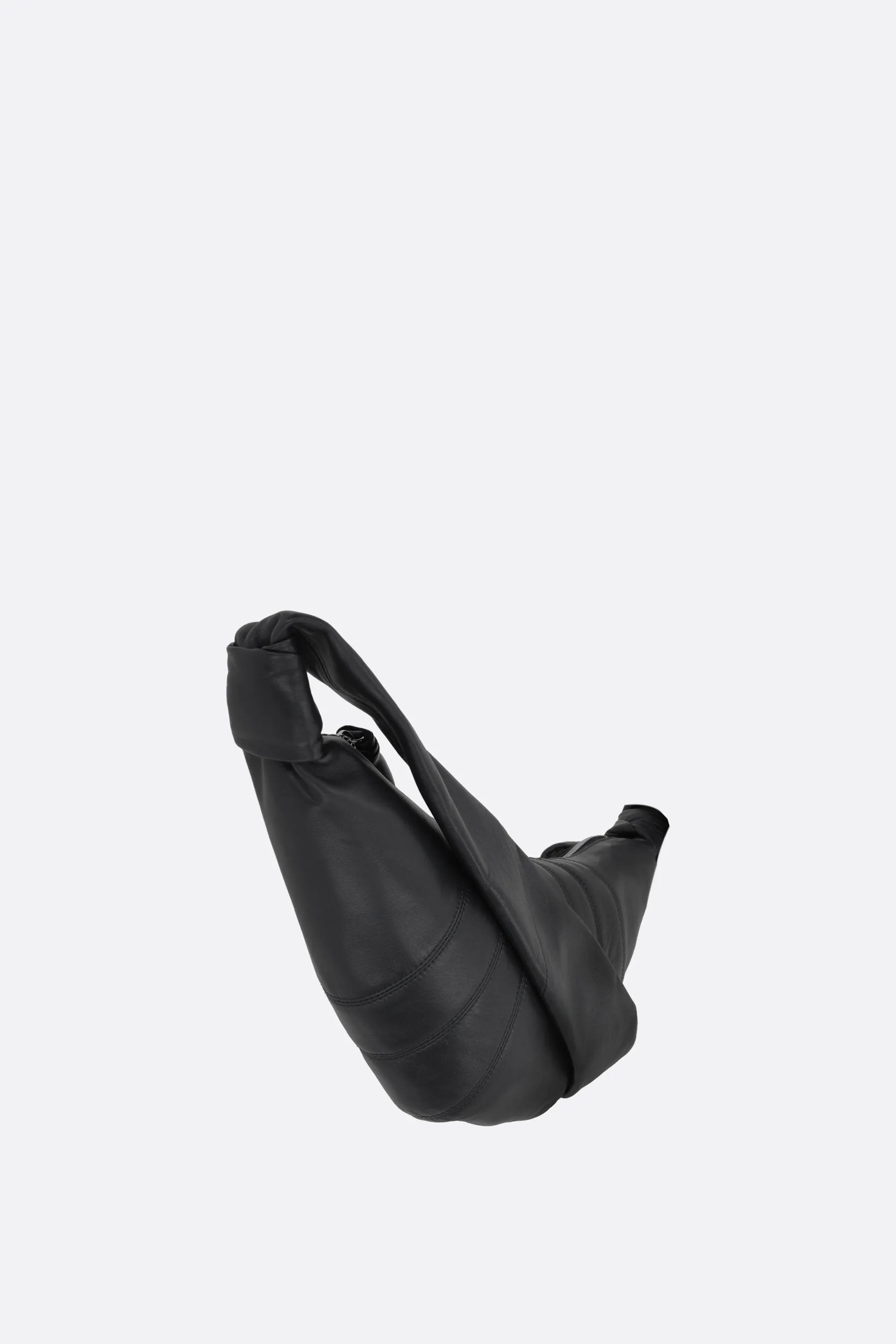 Knotted-Strap Nappa Leather Shoulder Bag
