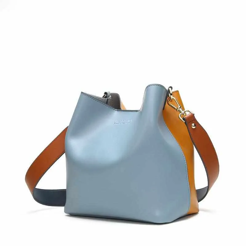 Leather Grace Bucket Bag - Luxury Tote Handbag