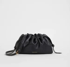 Mini Bloom Leather Drawstring Bag