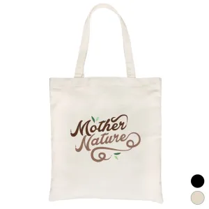 Mother Nature Canvas Shoulder Bag Heavy Cotton Mother's Day Gift
