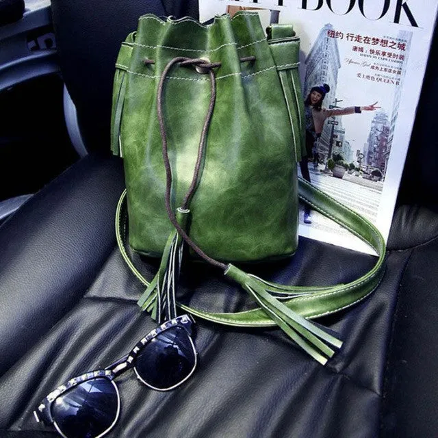 New Brand Design Women Bag Tassel Messenger Hobo Bag Leather Women Shoulder Bag  Female Mochila Escolar Feminina #YHSW