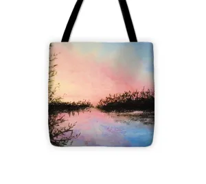 Night Streams in Sunset Dreams  - Tote Bag