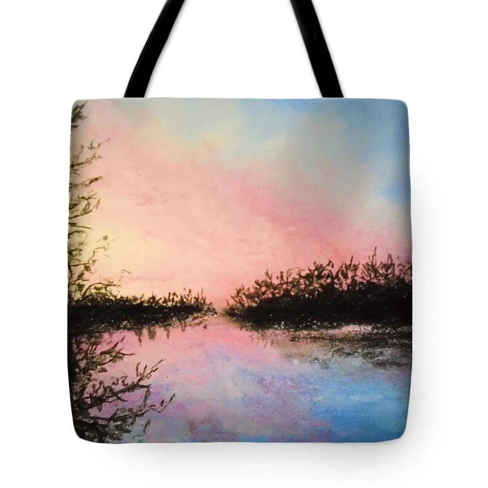 Night Streams in Sunset Dreams  - Tote Bag
