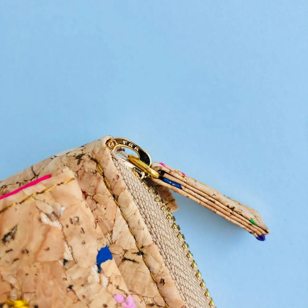Nyla Cork Crossbody Phone Bag in Vivid