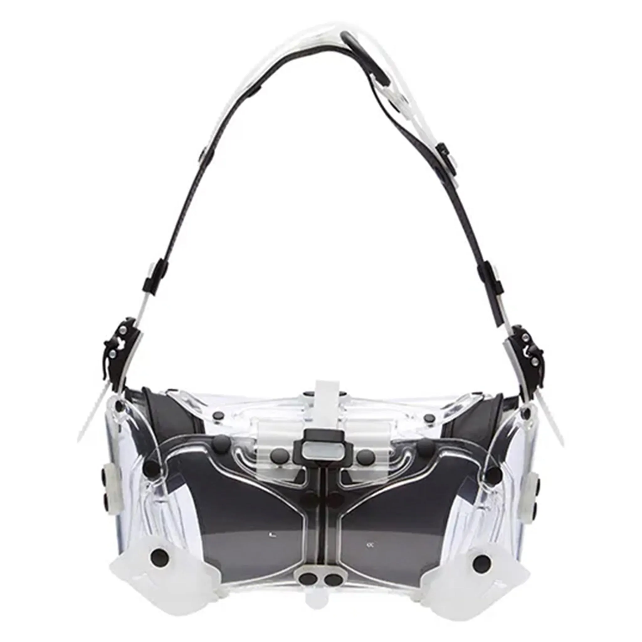 Object I80_MINI STEREO BAG / CLEAR-BLACK MATT