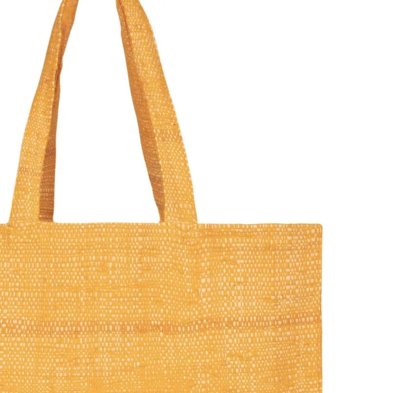 Orange Ifaty beach tote bag - THE NICE FLEET 