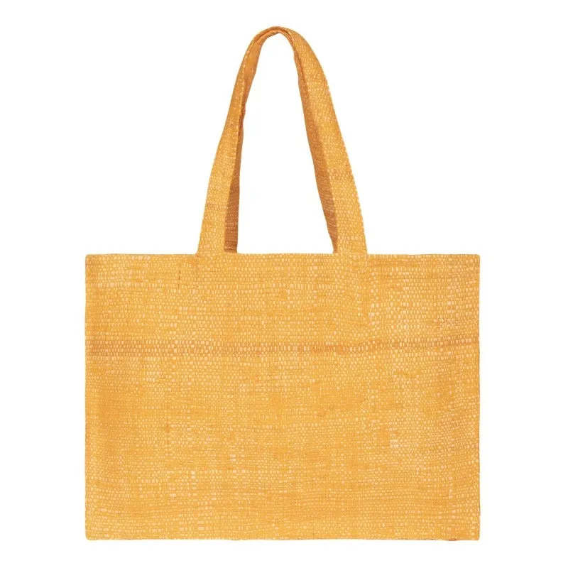 Orange Ifaty beach tote bag - THE NICE FLEET 