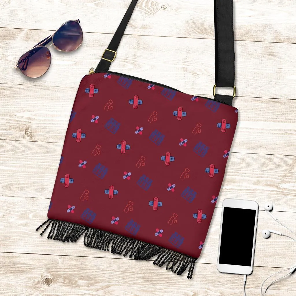 Phlebotomist Red Crossbody Handbag Crossbody Handbag for Phlebotomist bag Gift for Women Crossbody gift for women saddlebag gift for doctor crossbody gift bag nurse travel bag