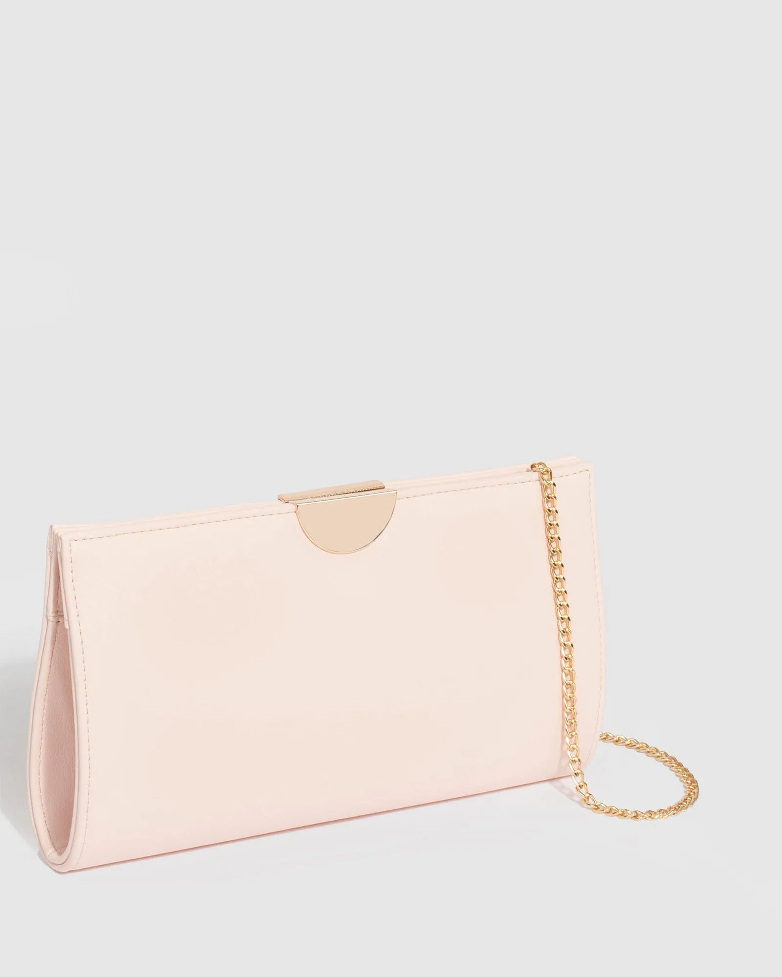 Pink Carlie Clutch Bag