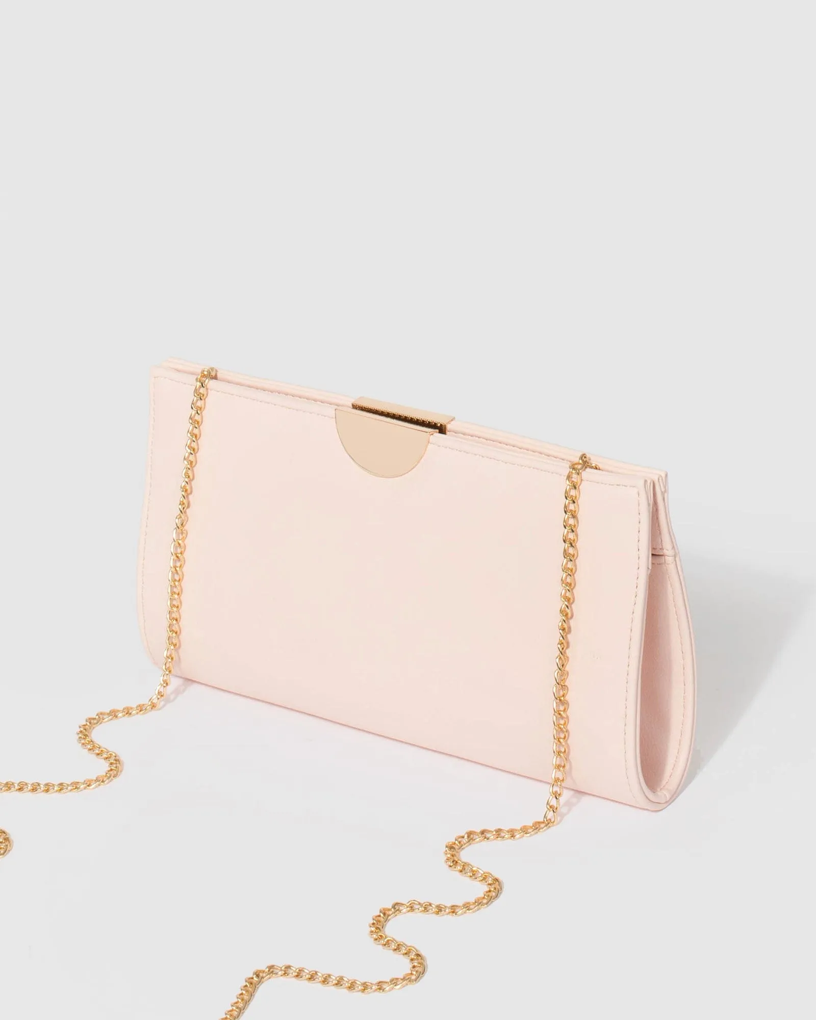 Pink Carlie Clutch Bag