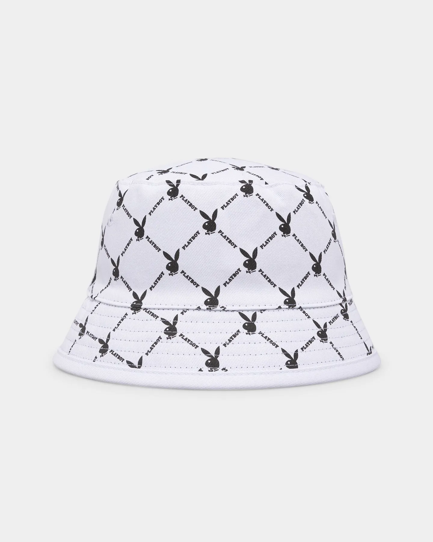 Playboy Playboy Bunny All Over Reversible Bucket Hat Black/White