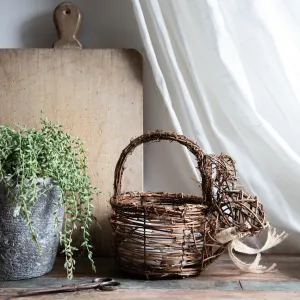 Rattan Bunny Basket