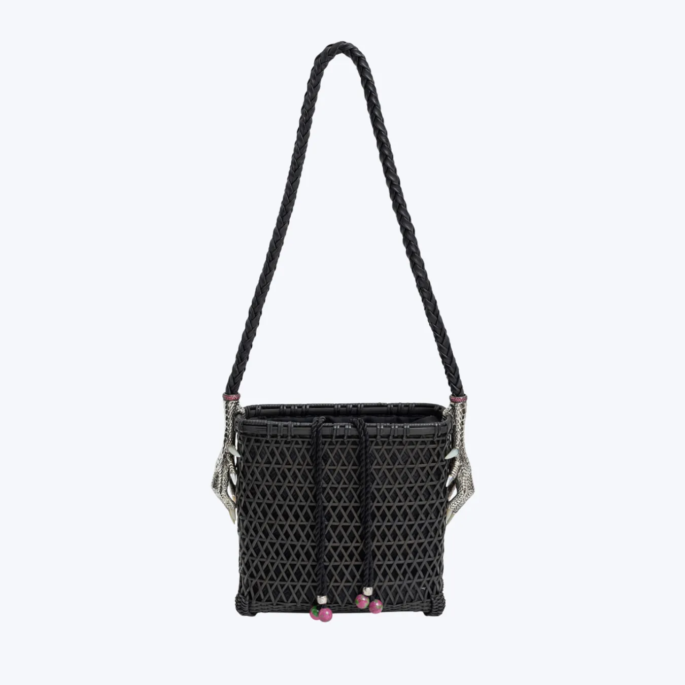 Rattan Handbag with Chicken Feet Design