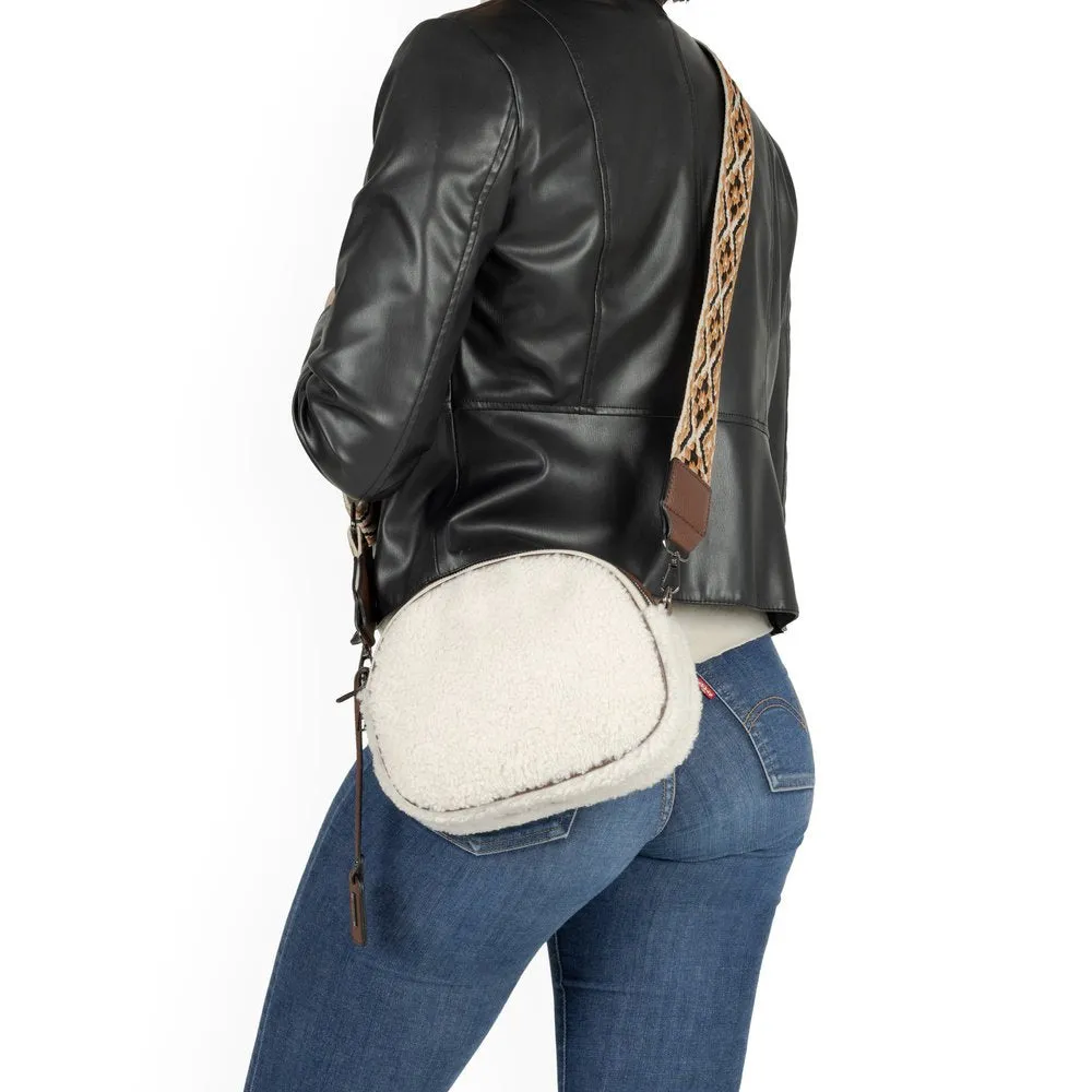 Remonte Womens Shoulder Bag Q0634-80 Ivory/Coffee