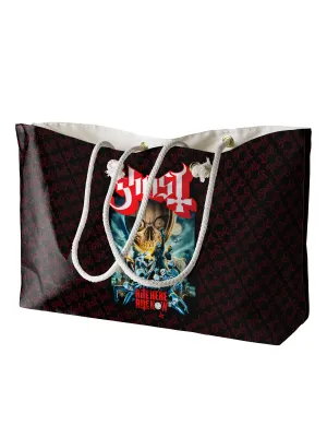 Rocksax Ghost Rope Handled Beach Bag - Rite Here, Rite Now
