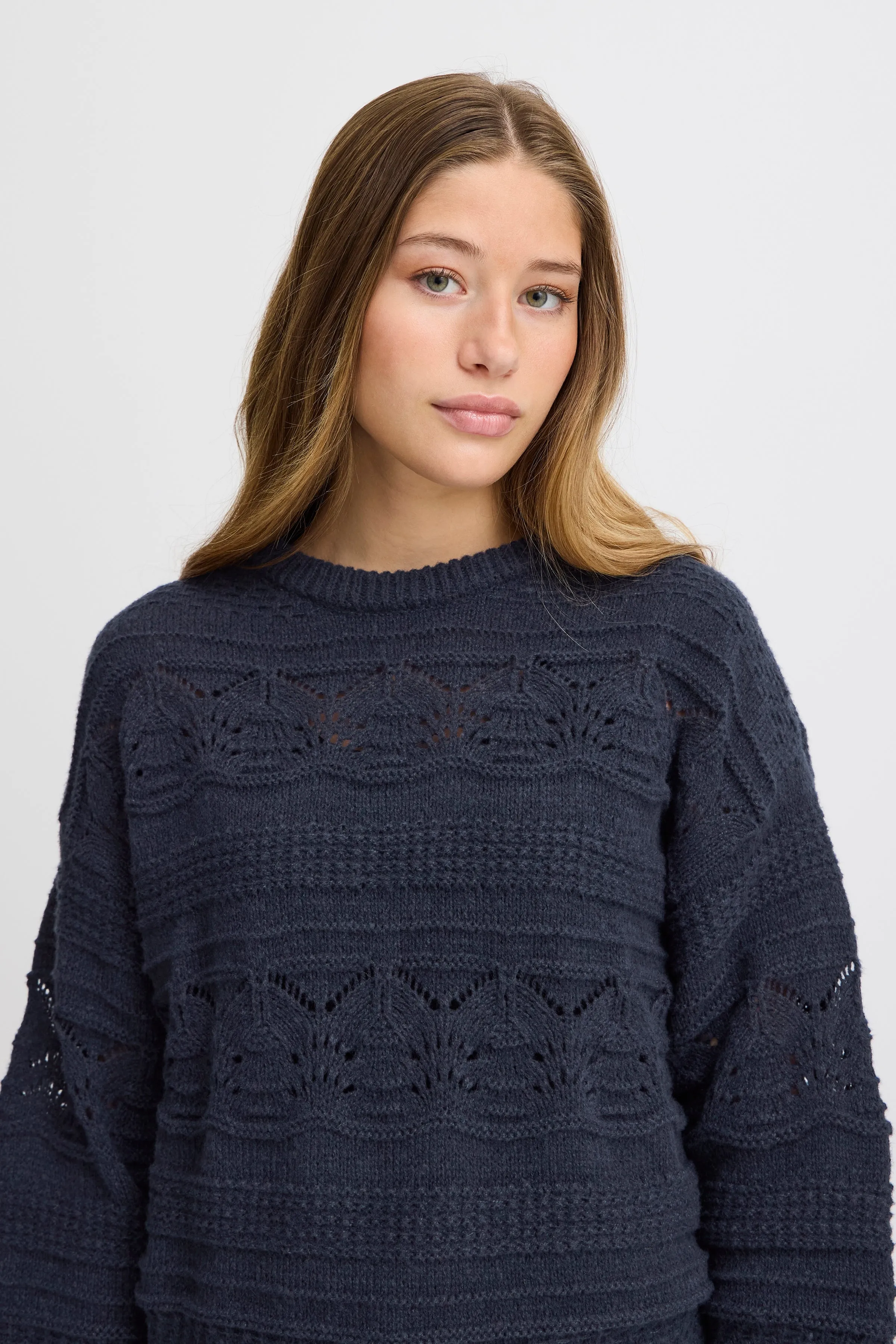 *SALE* ICHI Patterned Knit Sweater