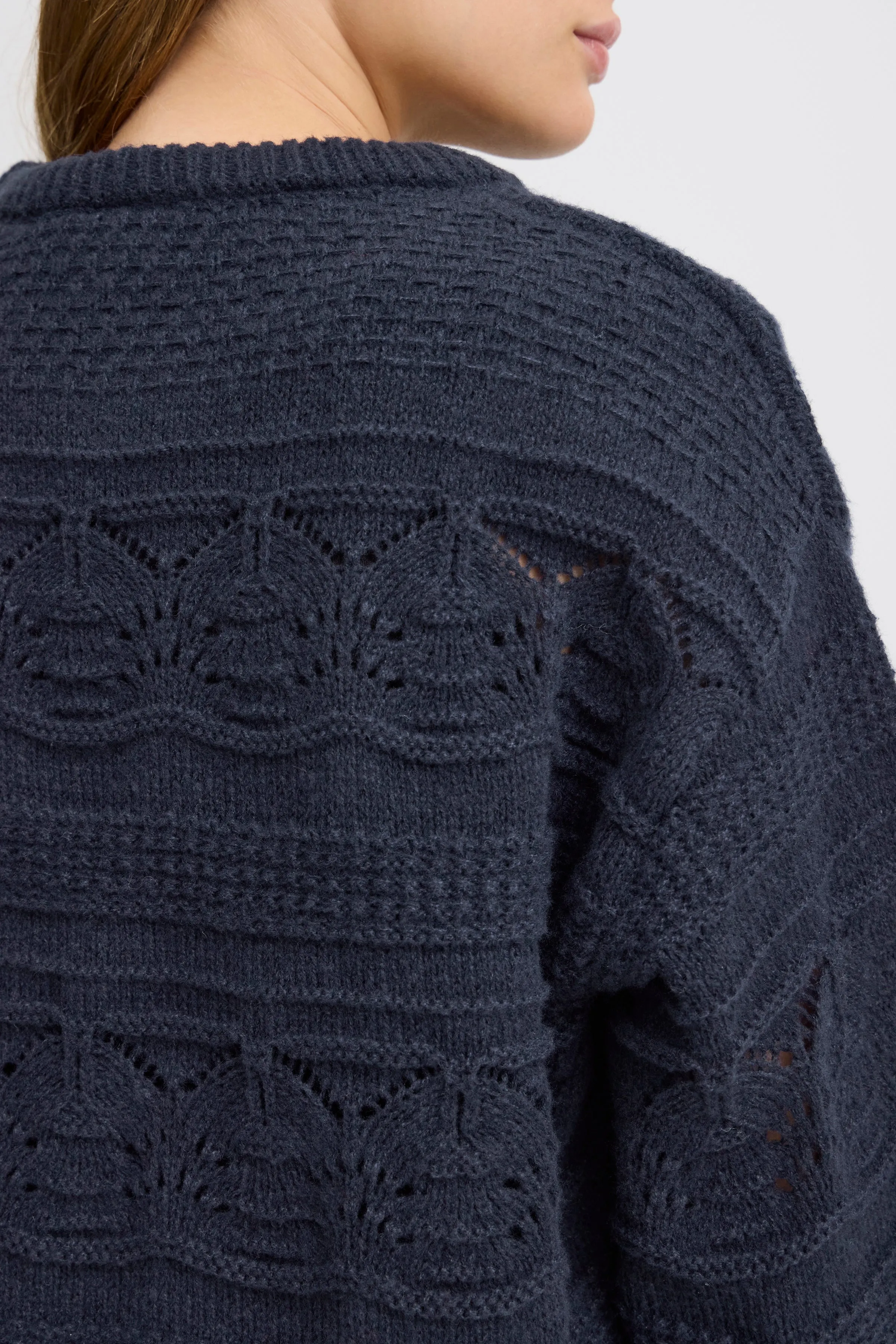 *SALE* ICHI Patterned Knit Sweater