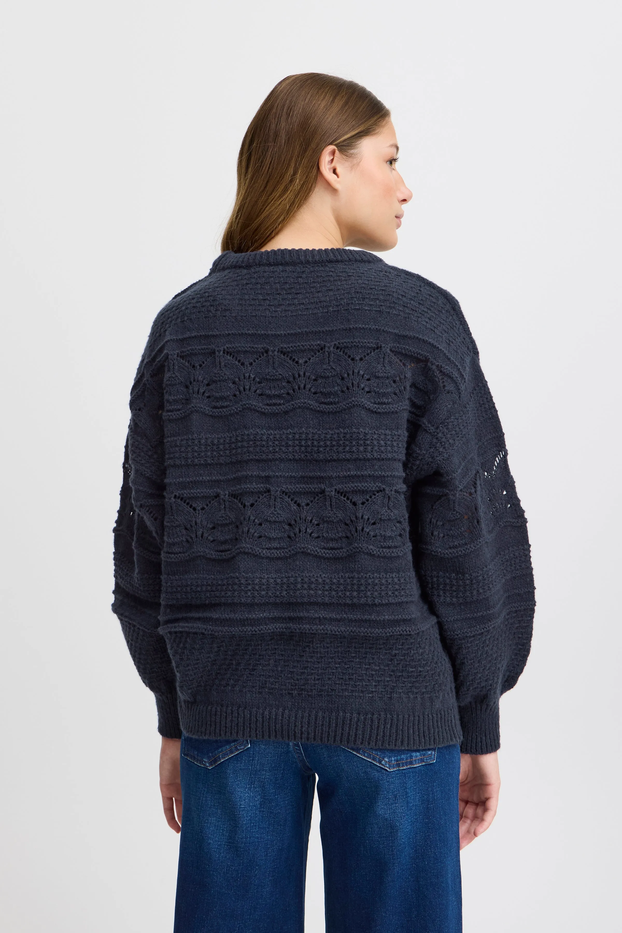 *SALE* ICHI Patterned Knit Sweater