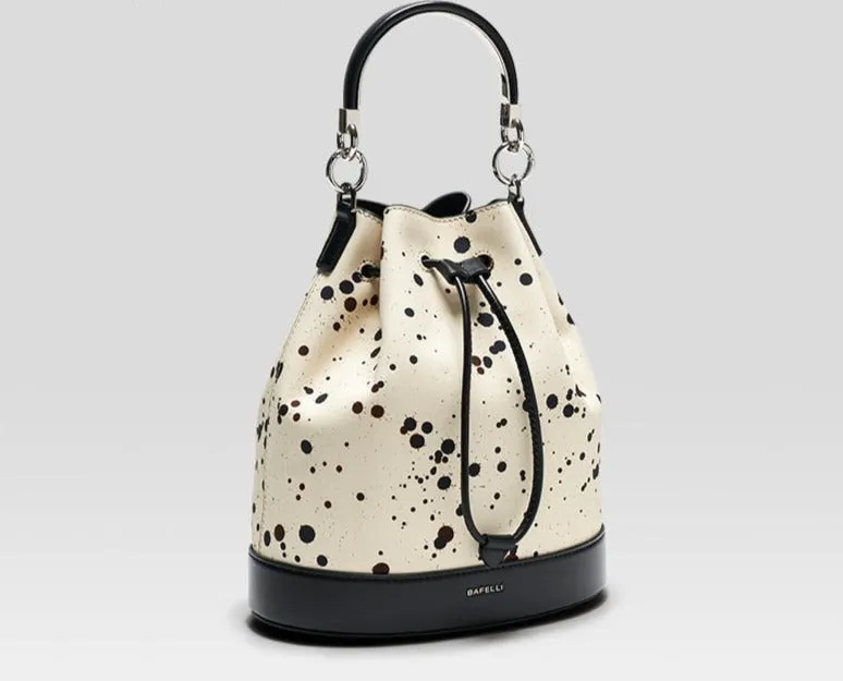 String Leather Women's Bucket Bags
