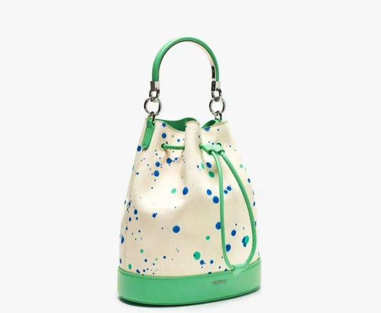String Leather Women's Bucket Bags