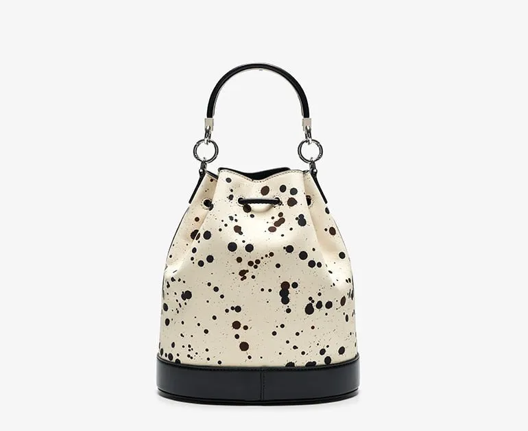 String Leather Women's Bucket Bags