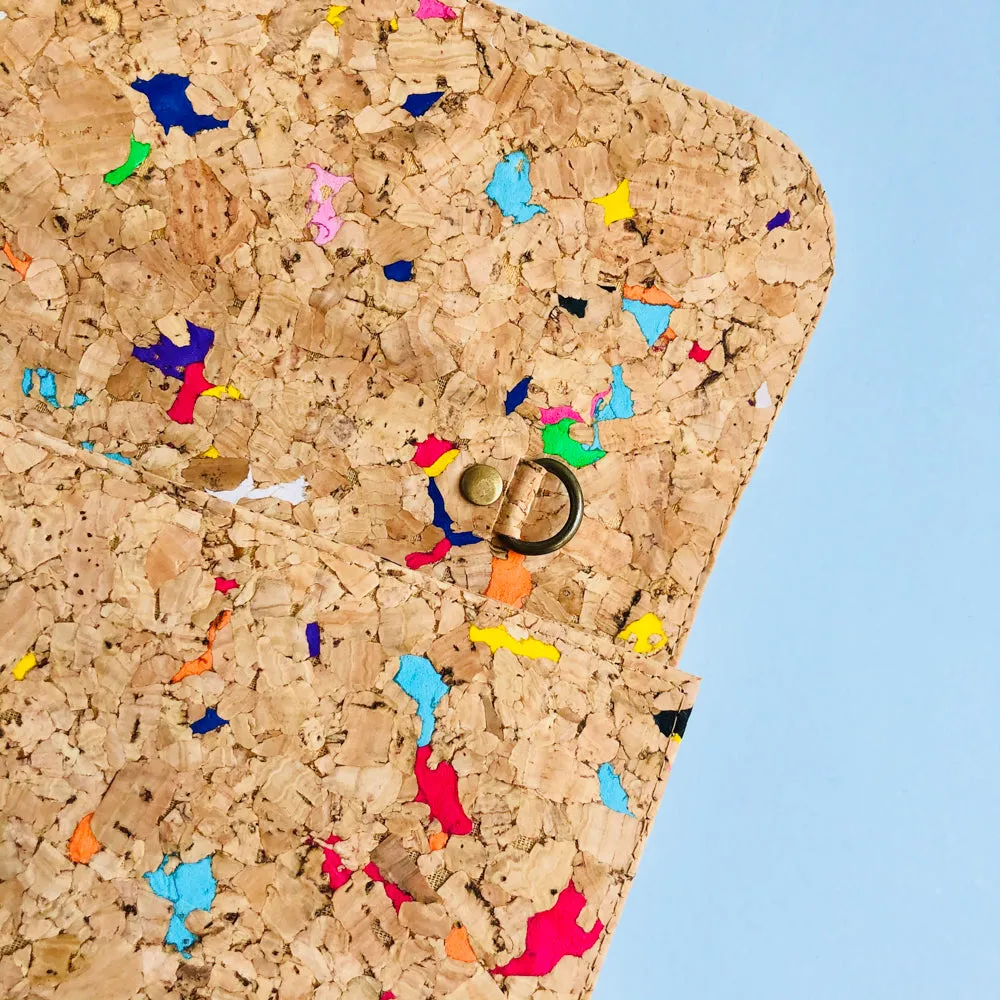 Susie Cork Clutch in Vivid