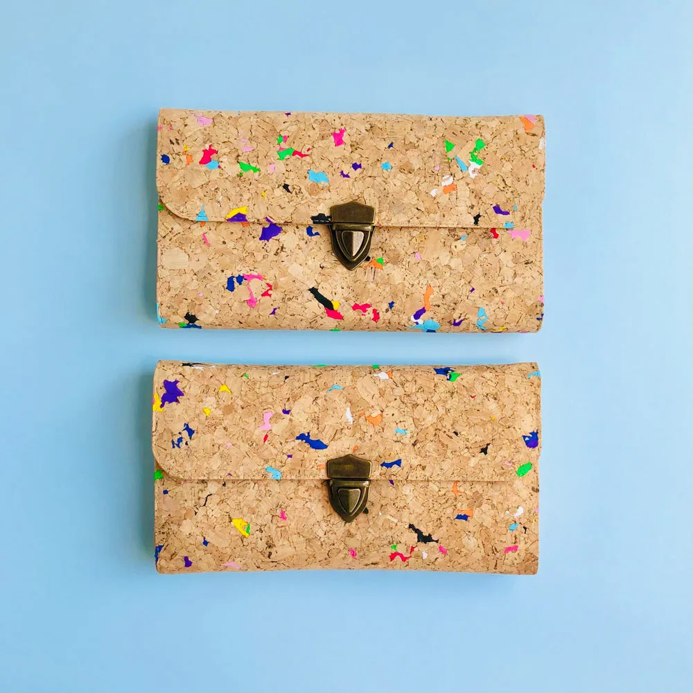 Susie Cork Clutch in Vivid