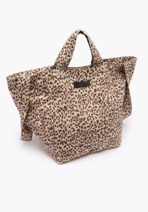 Tara Animal Print Tote Bag In Brown