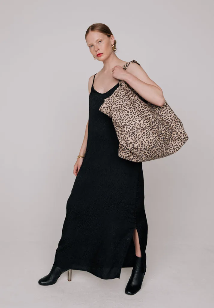 Tara Animal Print Tote Bag In Brown