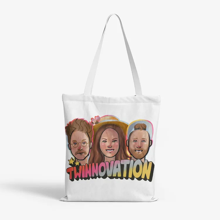 TaylorMade 2.0 - Heavy Duty/Strong Natural Canvas Tote Bags