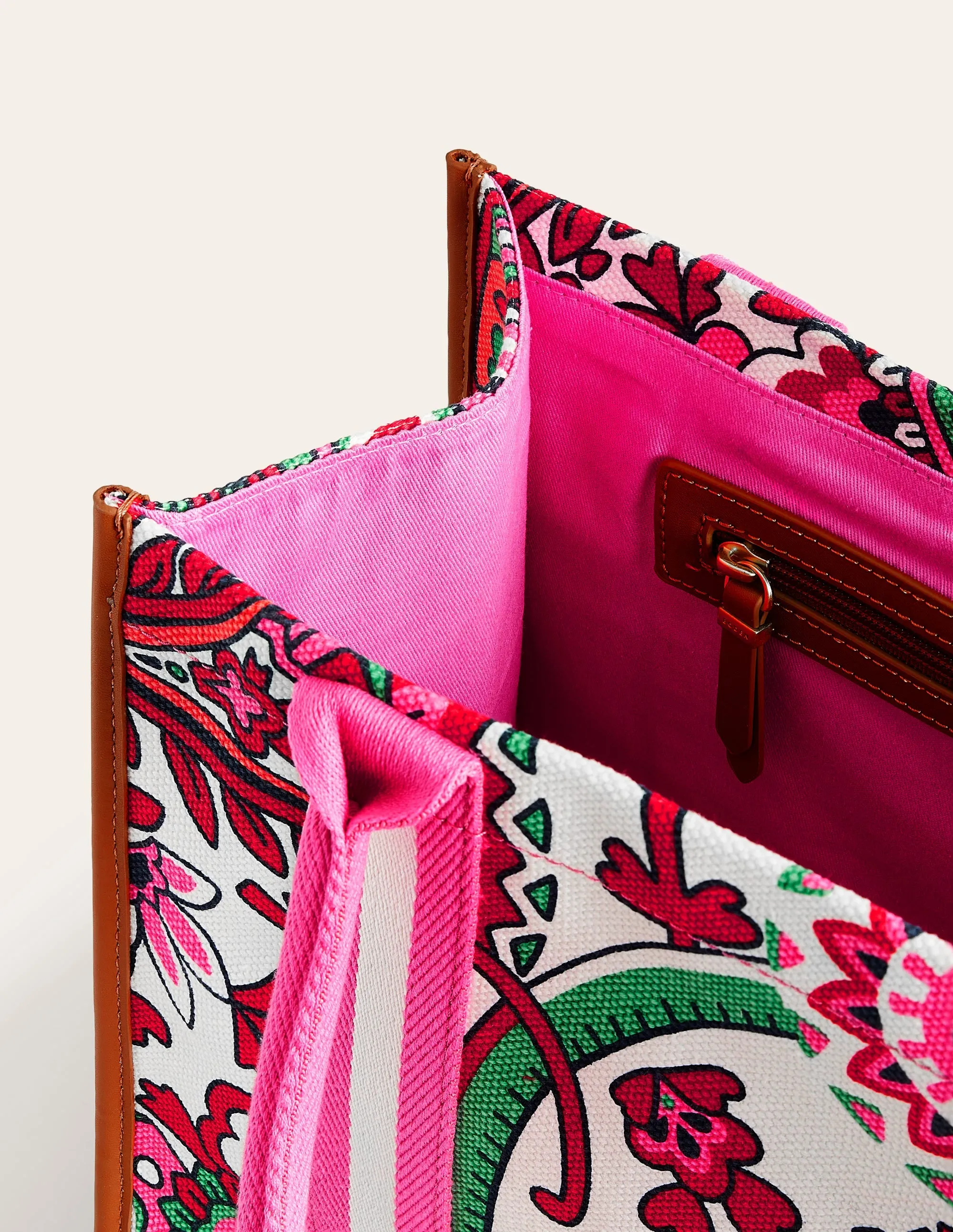 Tilda Canvas Tote Bag-Ivory, Fantastical Paisley