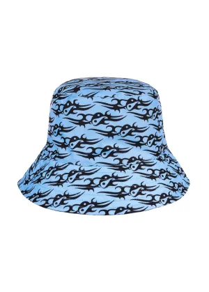 TRIBAL LOVE BUCKET HAT - BLUE