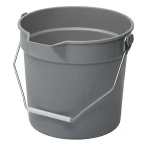 Utility Bucket w/ Handle, Gray, 10 qt.