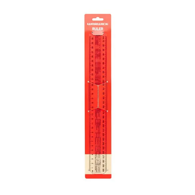 Warwick Ruler Clear 30cm
