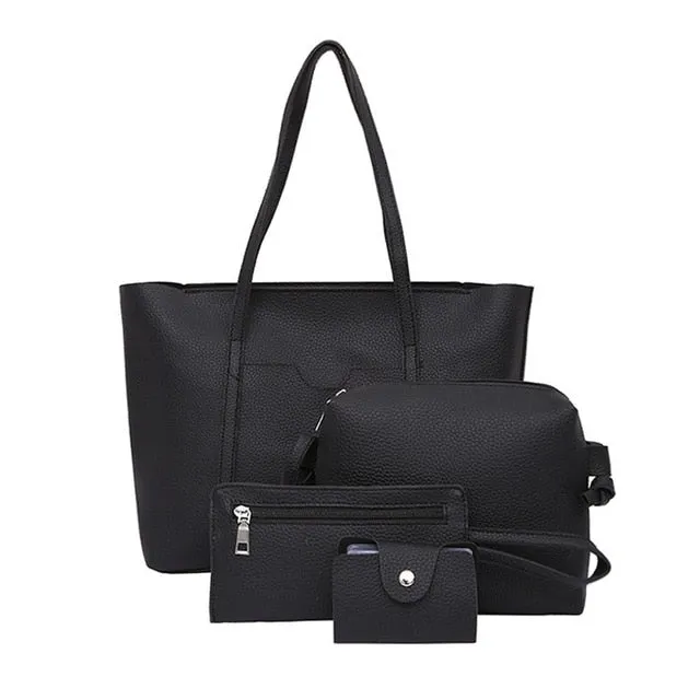 Women Four Set Handbag Big Capacity